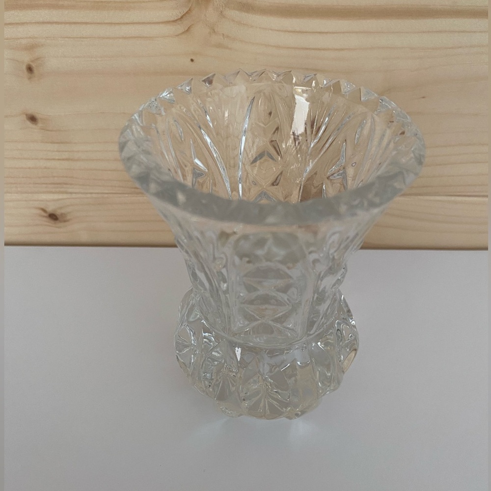 VINTAGE Zajecar 24% Lead Crystal Yugoslavia Elegant & Classy Toothpick Holder - Picture 4 of 10